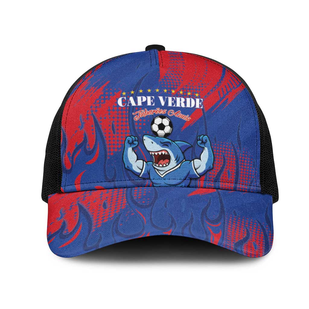 Cape Verde Football Baseball Net Cap Blue Sharks - Pride of the Islands - African Pride