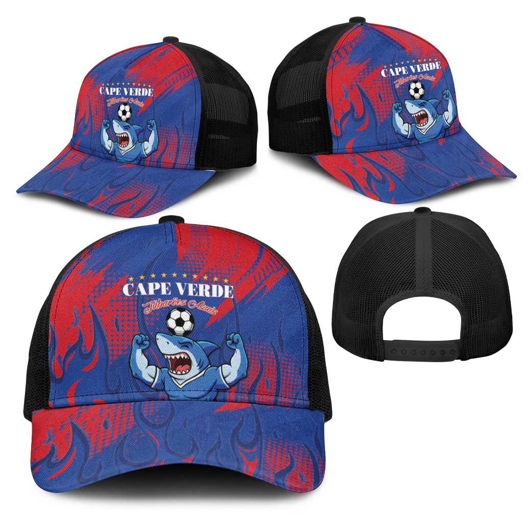 Cape Verde Football Baseball Net Cap Blue Sharks - Pride of the Islands - African Pride