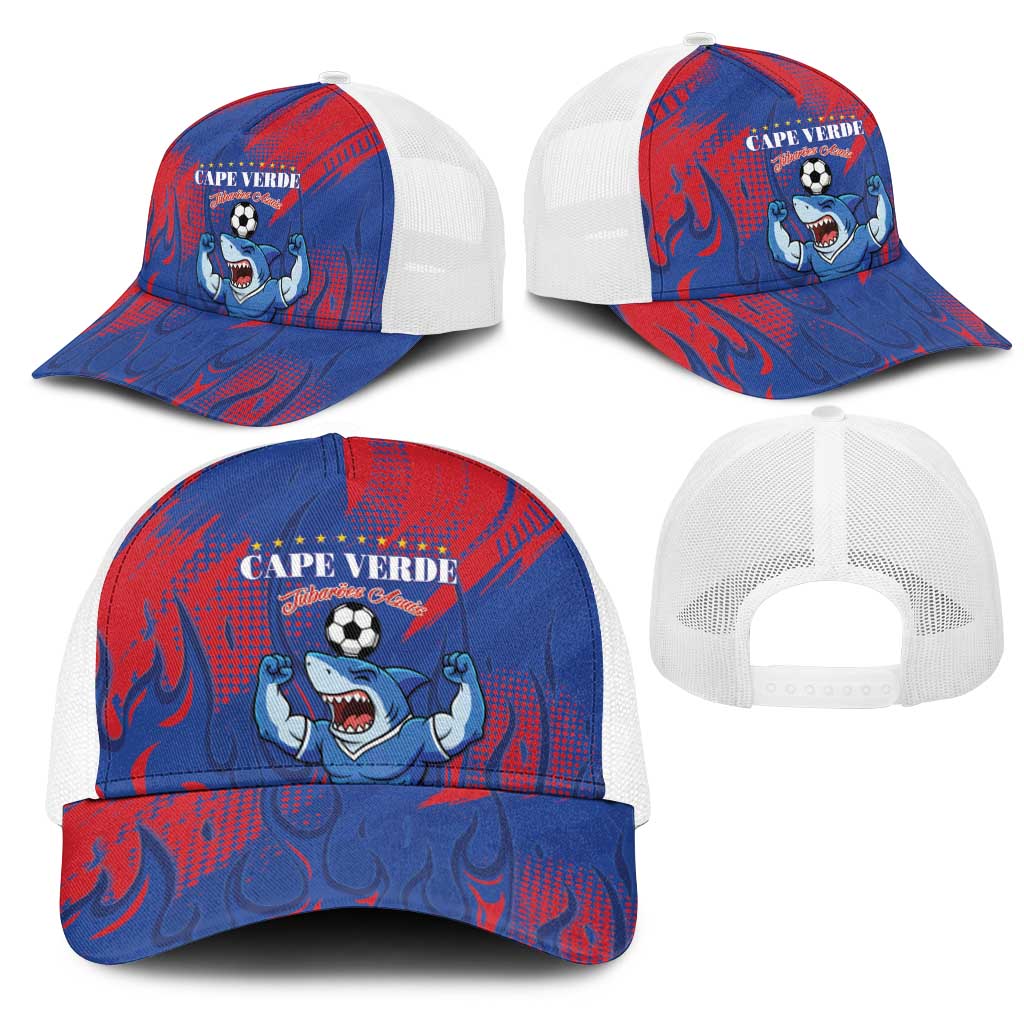Cape Verde Football Baseball Net Cap Blue Sharks - Pride of the Islands - African Pride
