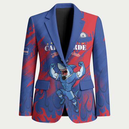 Custom Cape Verde Football Blazer One Team One Victory