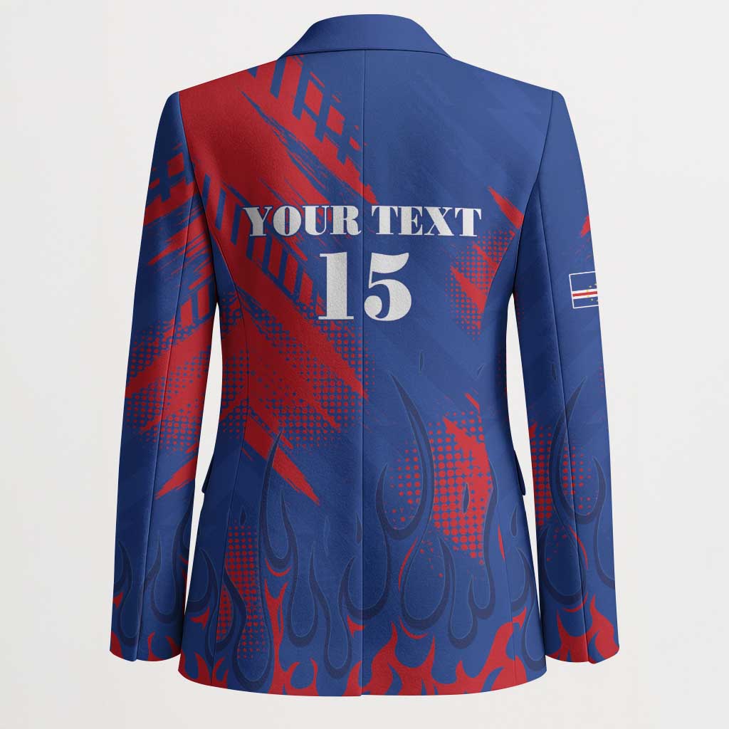 Custom Cape Verde Football Blazer One Team One Victory