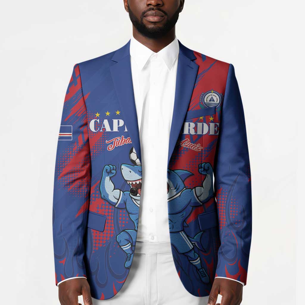 Custom Cape Verde Football Blazer One Team One Victory