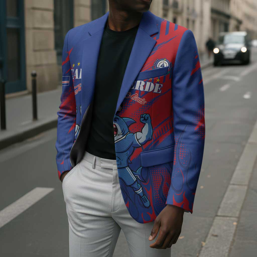 Custom Cape Verde Football Blazer One Team One Victory