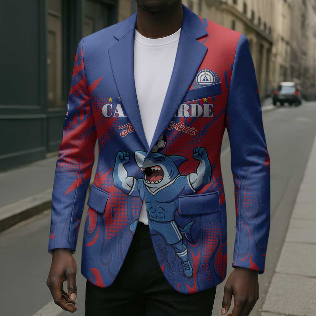Custom Cape Verde Football Blazer One Team One Victory
