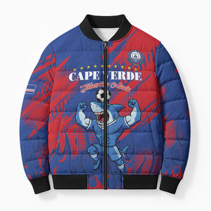 Custom Cape Verde Football Bomber Puffer Jacket One Team One Victory