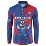 Custom Cape Verde Football Button Sweatshirt One Team One Victory