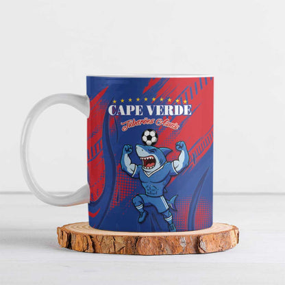 Custom Cape Verde Football Ceramic Mug One Team One Victory