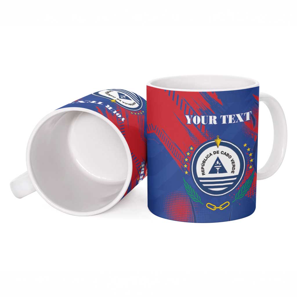 Custom Cape Verde Football Ceramic Mug One Team One Victory