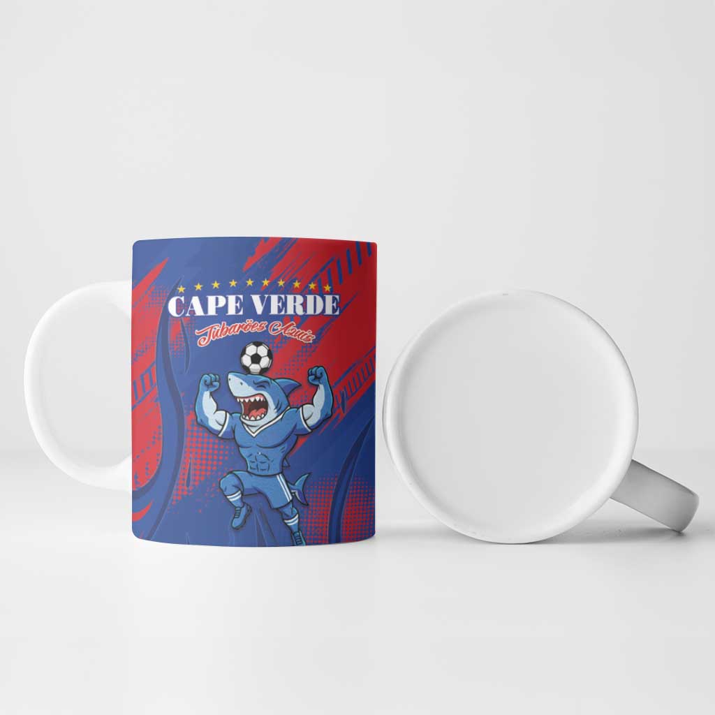 Custom Cape Verde Football Ceramic Mug One Team One Victory