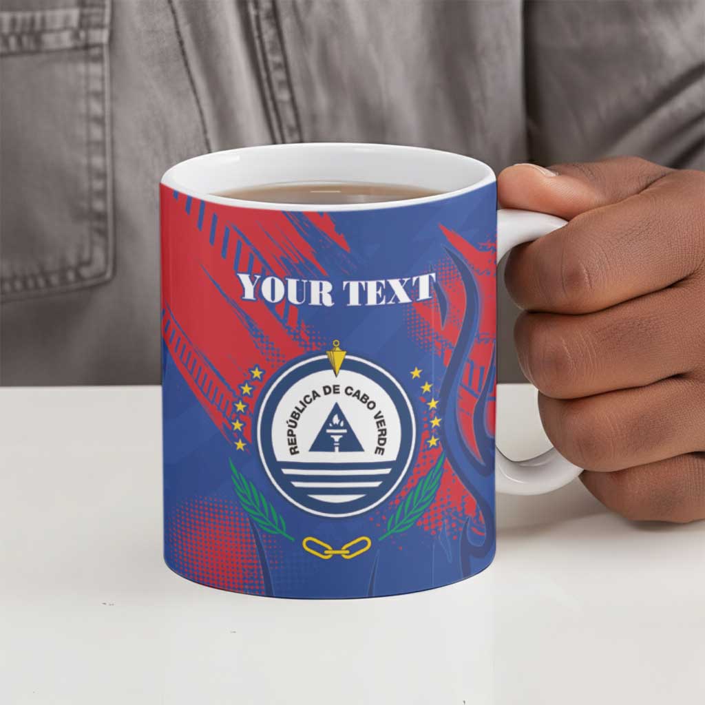 Custom Cape Verde Football Ceramic Mug One Team One Victory