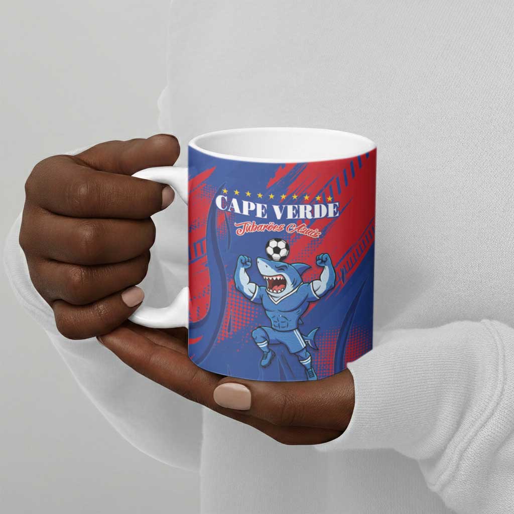 Custom Cape Verde Football Ceramic Mug One Team One Victory