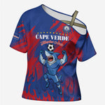 Custom Cape Verde Football Cross Shoulder Shirt One Team One Victory
