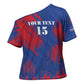 Custom Cape Verde Football Cross Shoulder Shirt One Team One Victory