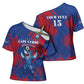 Custom Cape Verde Football Cross Shoulder Shirt One Team One Victory