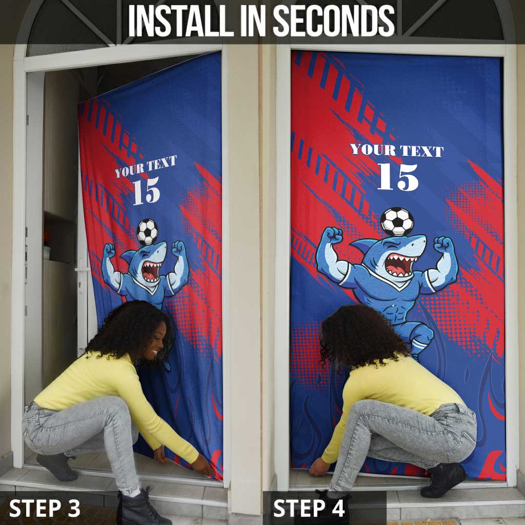 Custom Cape Verde Football Door Cover One Team One Victory
