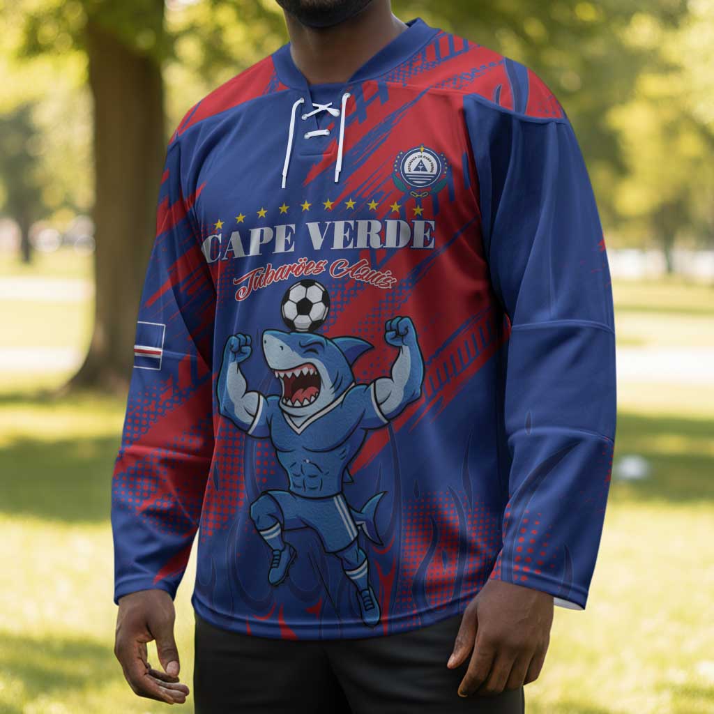 Custom Cape Verde Football Hockey Jersey One Team One Victory