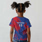 Custom Cape Verde Football Kid T shirt Blue Sharks - Pride of the Islands - African Pride