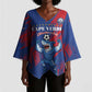 Custom Cape Verde Football Kimono Sleeve Blouse One Team One Victory