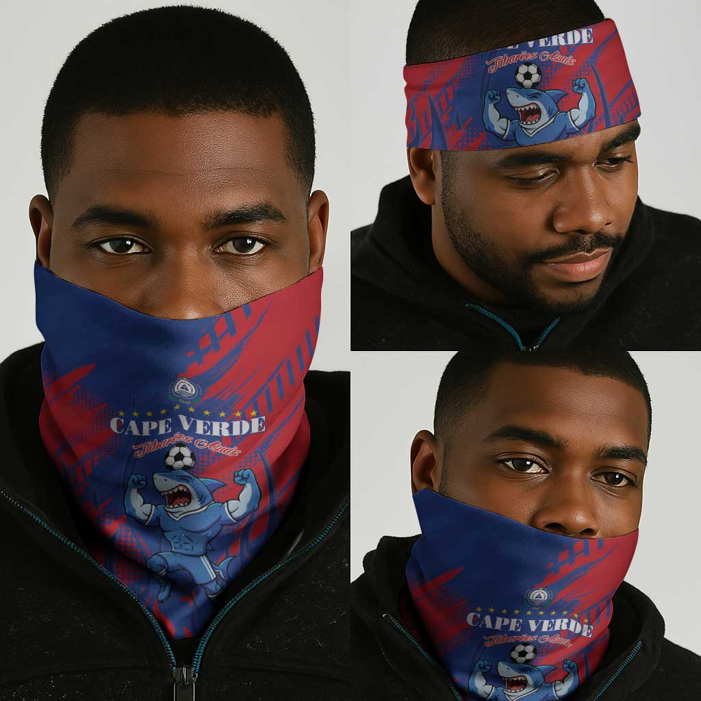 Cape Verde Football Neck Gaiter Blue Sharks - Pride of the Islands - African Pride