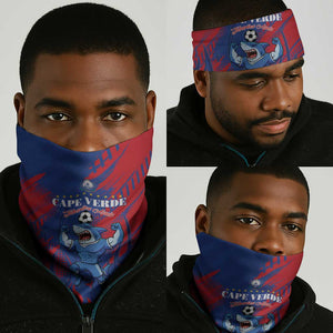 Cape Verde Football Neck Gaiter Blue Sharks - Pride of the Islands - African Pride