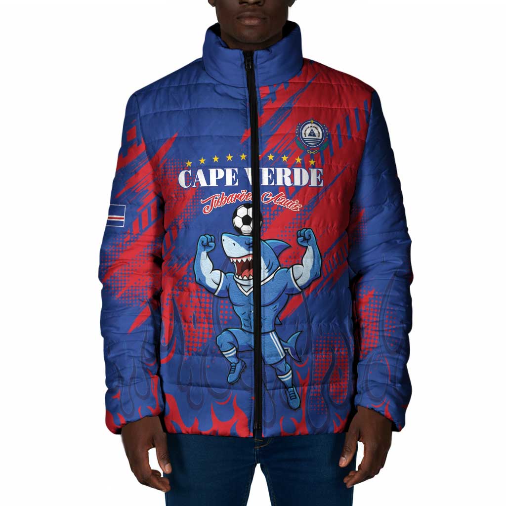 Custom Cape Verde Football Padded Jacket One Team One Victory
