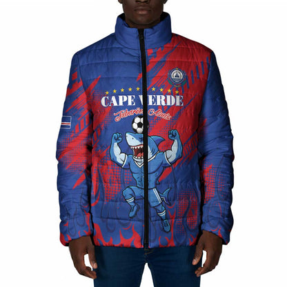Custom Cape Verde Football Padded Jacket One Team One Victory