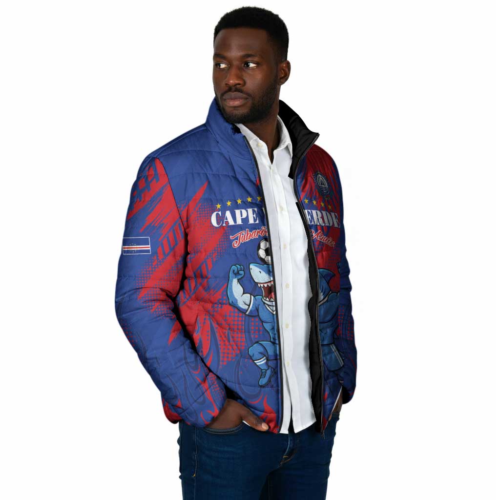 Custom Cape Verde Football Padded Jacket One Team One Victory