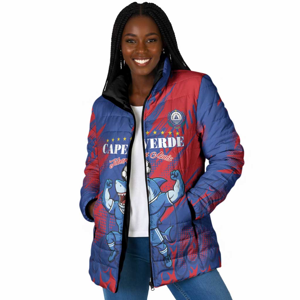 Custom Cape Verde Football Padded Jacket One Team One Victory