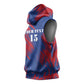 Custom Cape Verde Football Sleeveless Hoodie Blue Sharks - Pride of the Islands - African Pride