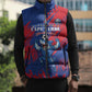Custom Cape Verde Football Sleeveless Puffer Jacket One Team One Victory