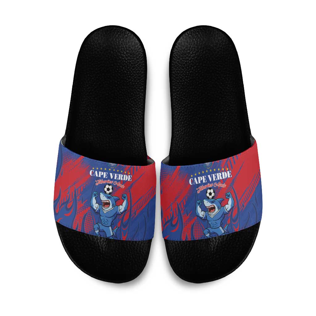 Cape Verde Football Slide Sandals One Team One Victory