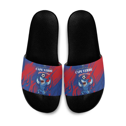 Cape Verde Football Slide Sandals One Team One Victory