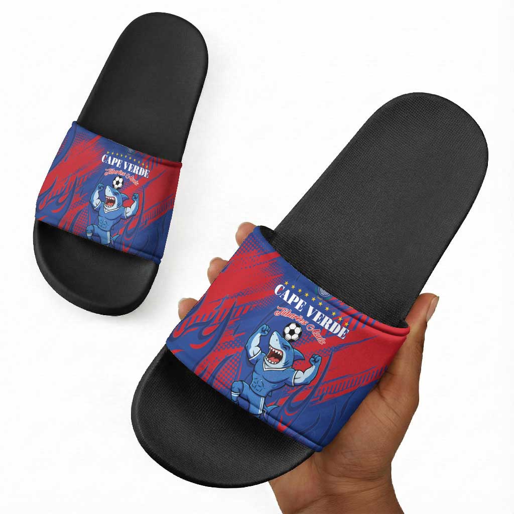 Cape Verde Football Slide Sandals One Team One Victory