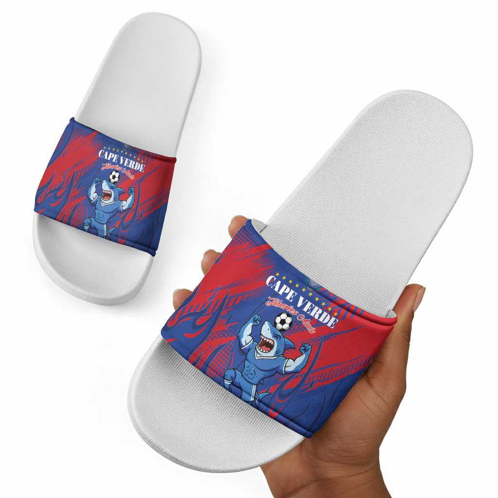 Cape Verde Football Slide Sandals One Team One Victory