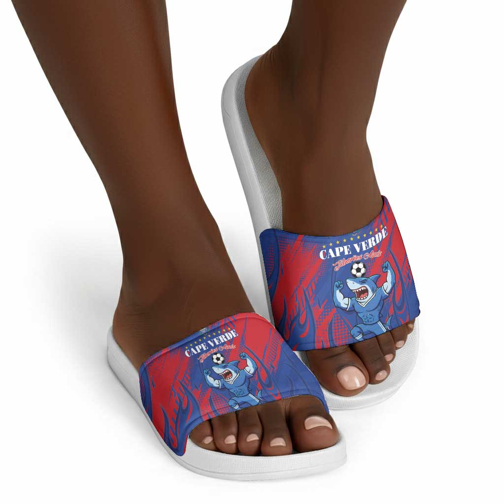 Cape Verde Football Slide Sandals One Team One Victory