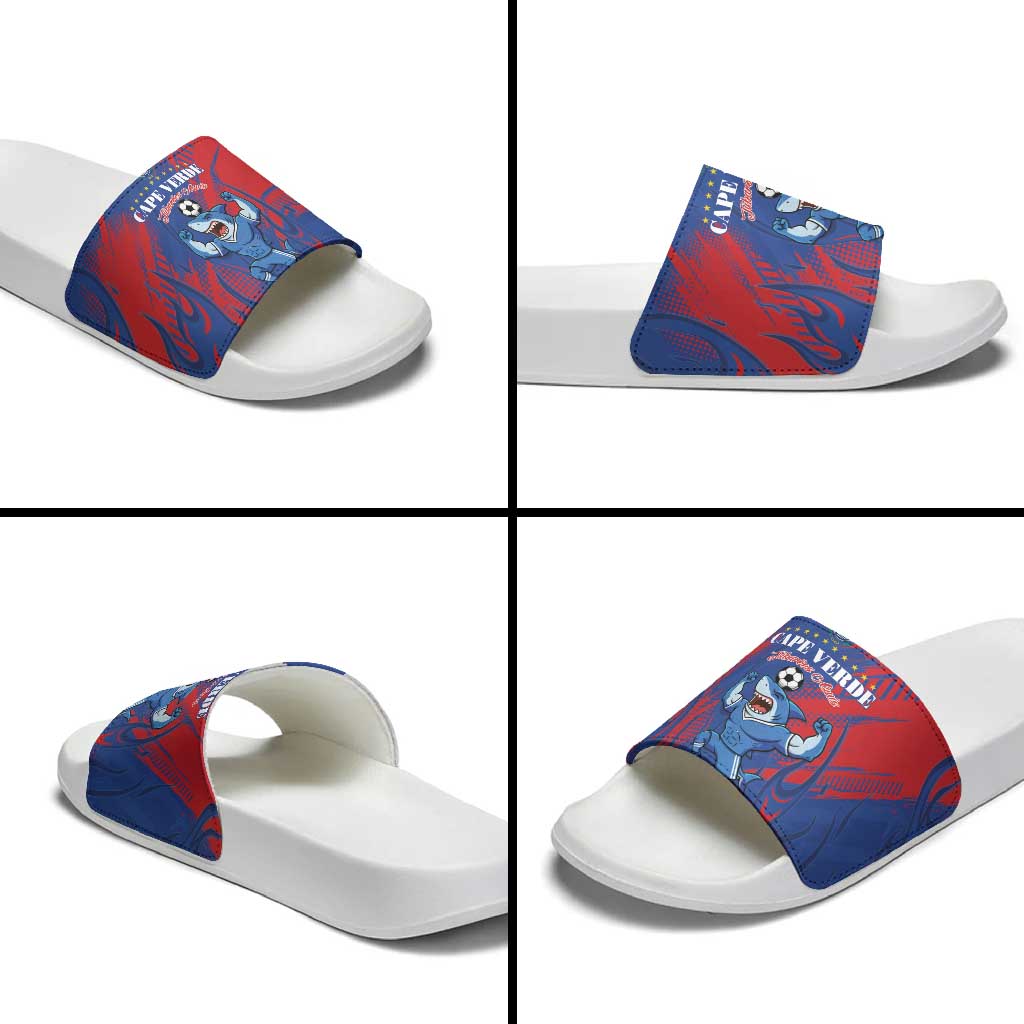 Cape Verde Football Slide Sandals One Team One Victory