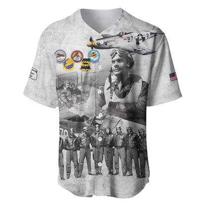 Legends of the Red Tails Baseball Jersey Freedom Flyers Retro Style - African Pride