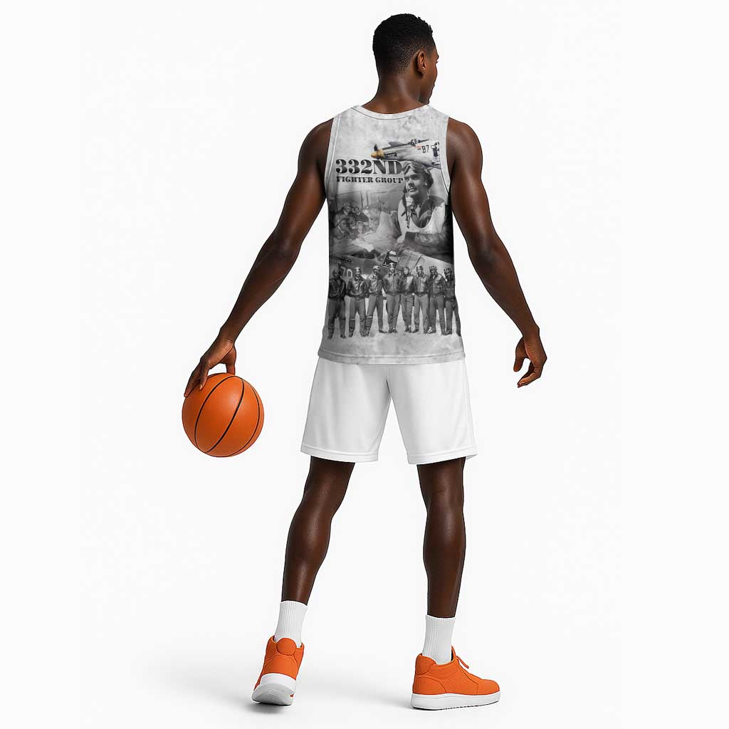 Legends of the Red Tails Basketball Jersey Freedom Flyers Retro Style LT15
