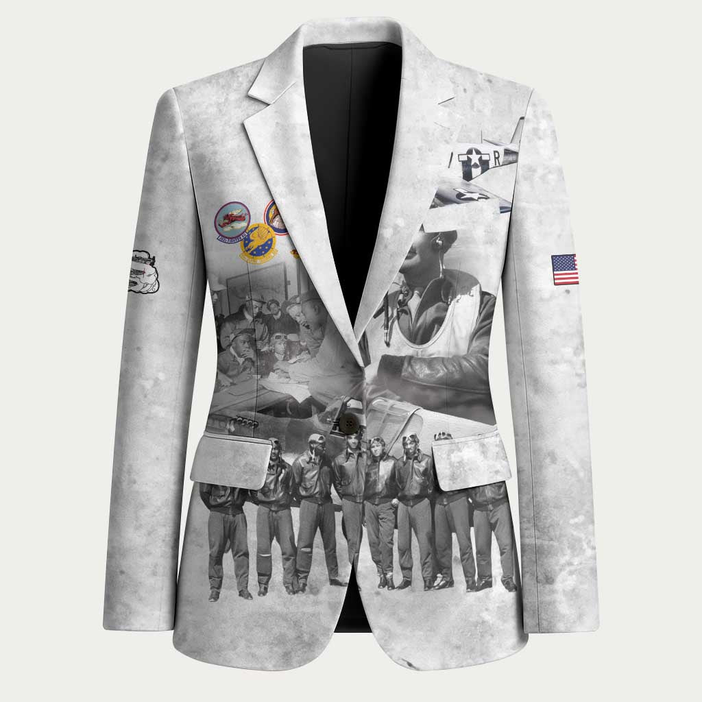 Red Tails Aviators Blazer WWII Heroes Tribute Retro Style