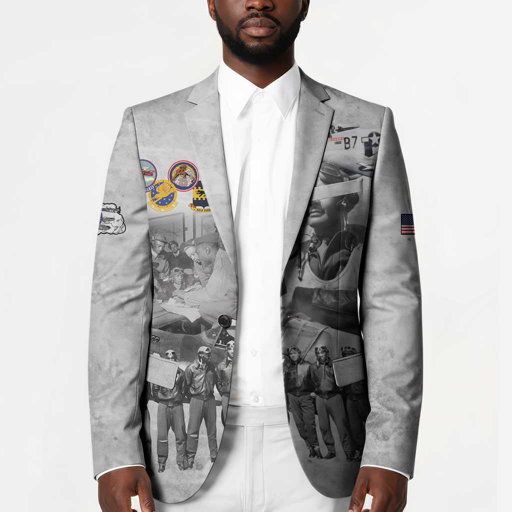 Red Tails Aviators Blazer WWII Heroes Tribute Retro Style