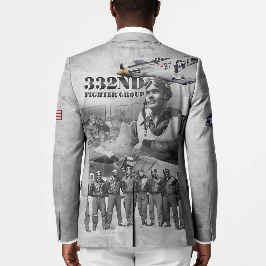 Red Tails Aviators Blazer WWII Heroes Tribute Retro Style