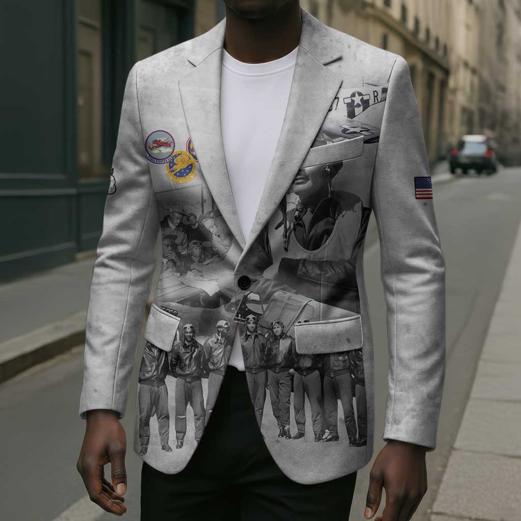 Red Tails Aviators Blazer WWII Heroes Tribute Retro Style