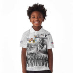 Legends of the Red Tails Kid Polo Shirt Freedom Flyers Retro Style - African Pride