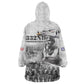 Legends of the Red Tails Kid Wearable Blanket Hoodie Freedom Flyers Retro Style - African Pride