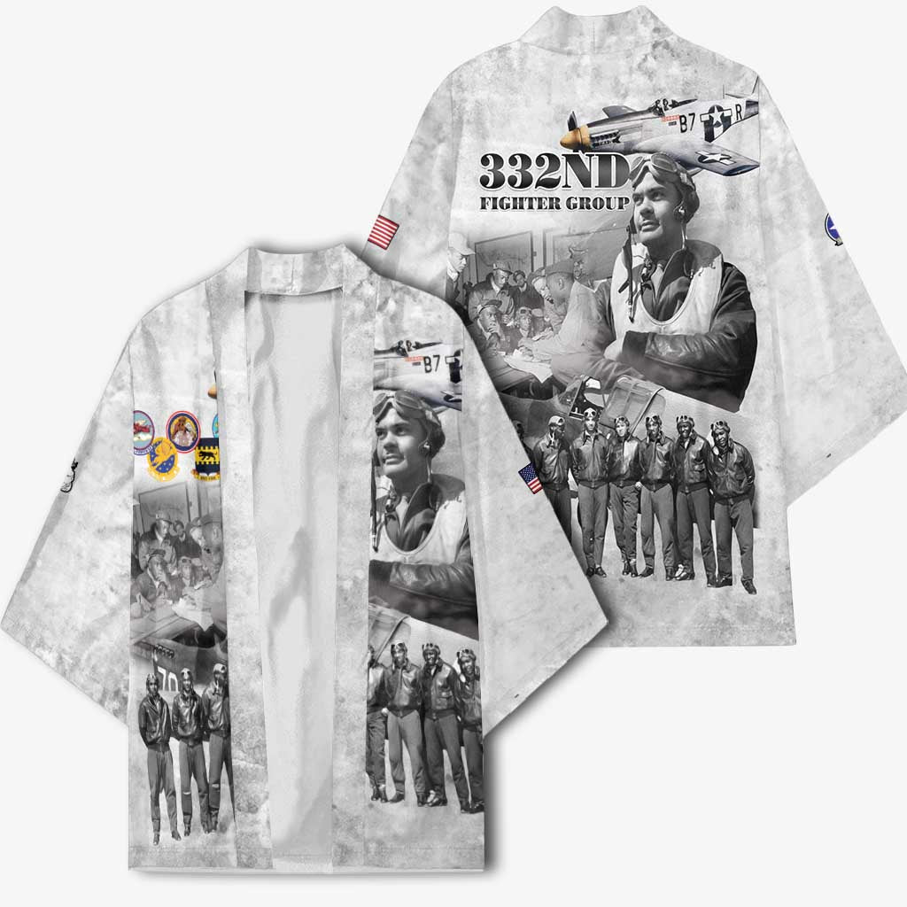 Red Tails Aviators Kimono WWII Heroes Tribute Retro Style
