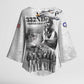 Red Tails Aviators Kimono Sleeve Blouse WWII Heroes Tribute Retro Style