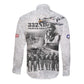 Legends of the Red Tails Long Sleeve Button Shirt Freedom Flyers Retro Style - African Pride