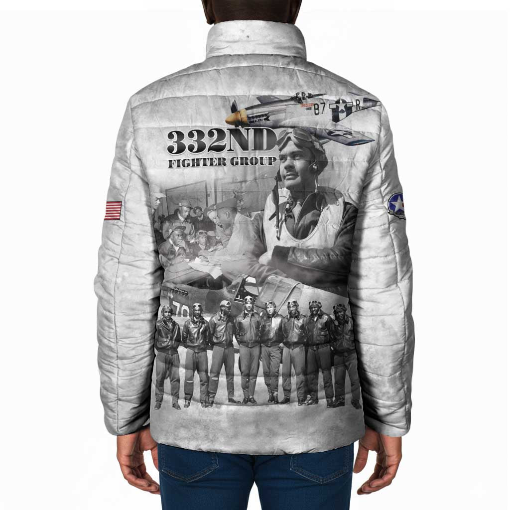 Red Tails Aviators Padded Jacket WWII Heroes Tribute Retro Style