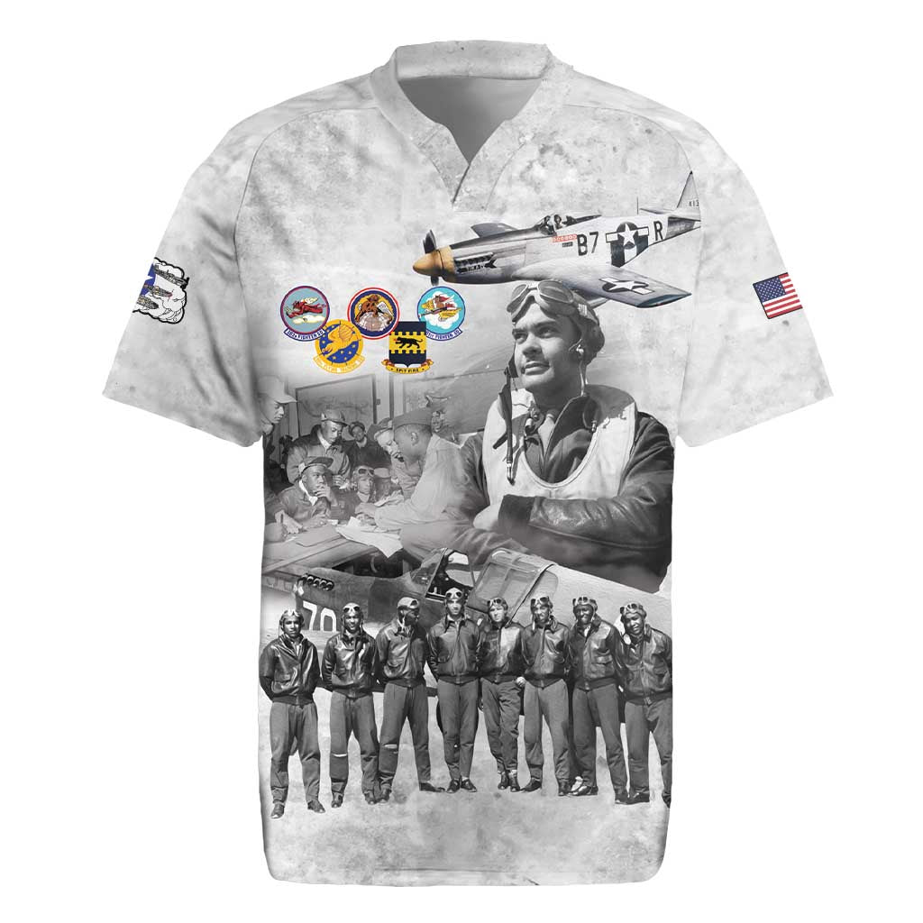 Legends of the Red Tails Rugby Jersey Freedom Flyers Retro Style - African Pride