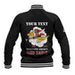 Personalized 301st Fighter Squadron WWII Baseball Jacket Red Tails Heritage - Black - African Pride